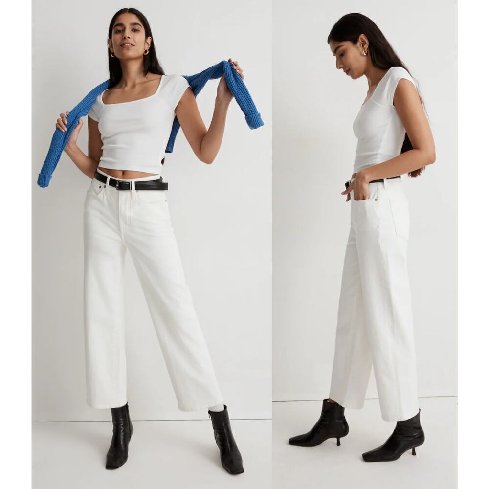 Madewell The Tall Perfect Vintage Wide-Leg Crop Jean Size 33T